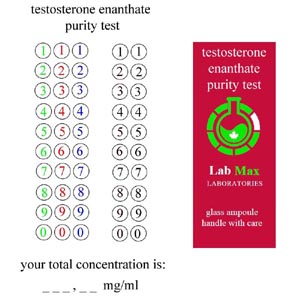 Testosterone enanthate purity test